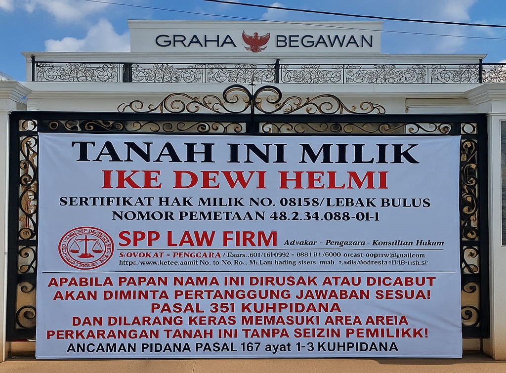Bersengketa, Rumah Mewah di Lebak Bulus Disegel Pemilik Sertifikat Asli