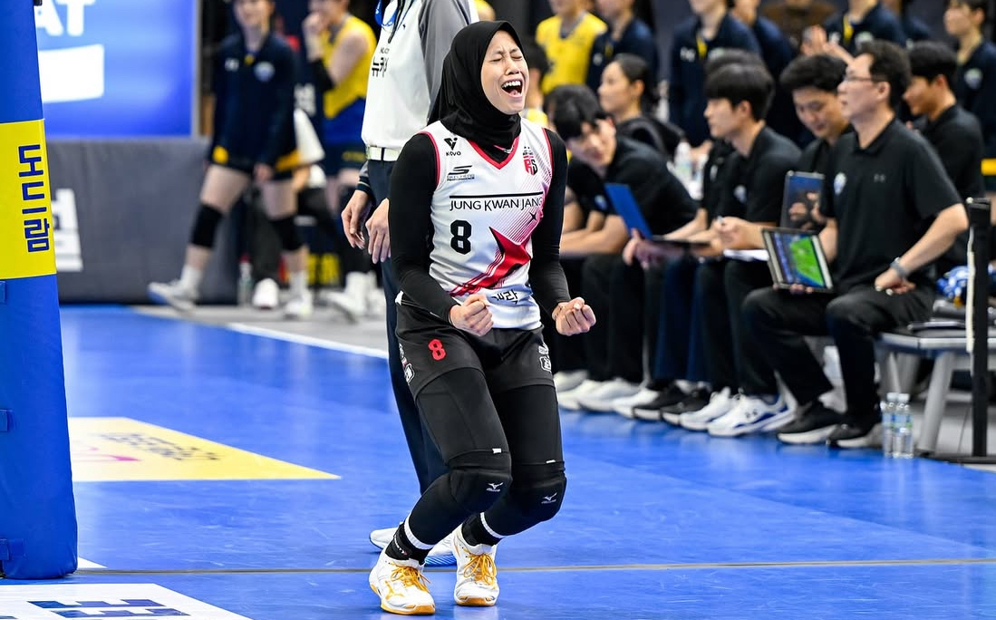 Megawati Hangestri Sujud Syukur dan Menangis di Lapangan, Red Sparks ke Final Liga Voli Korea Setelah 13 Tahun