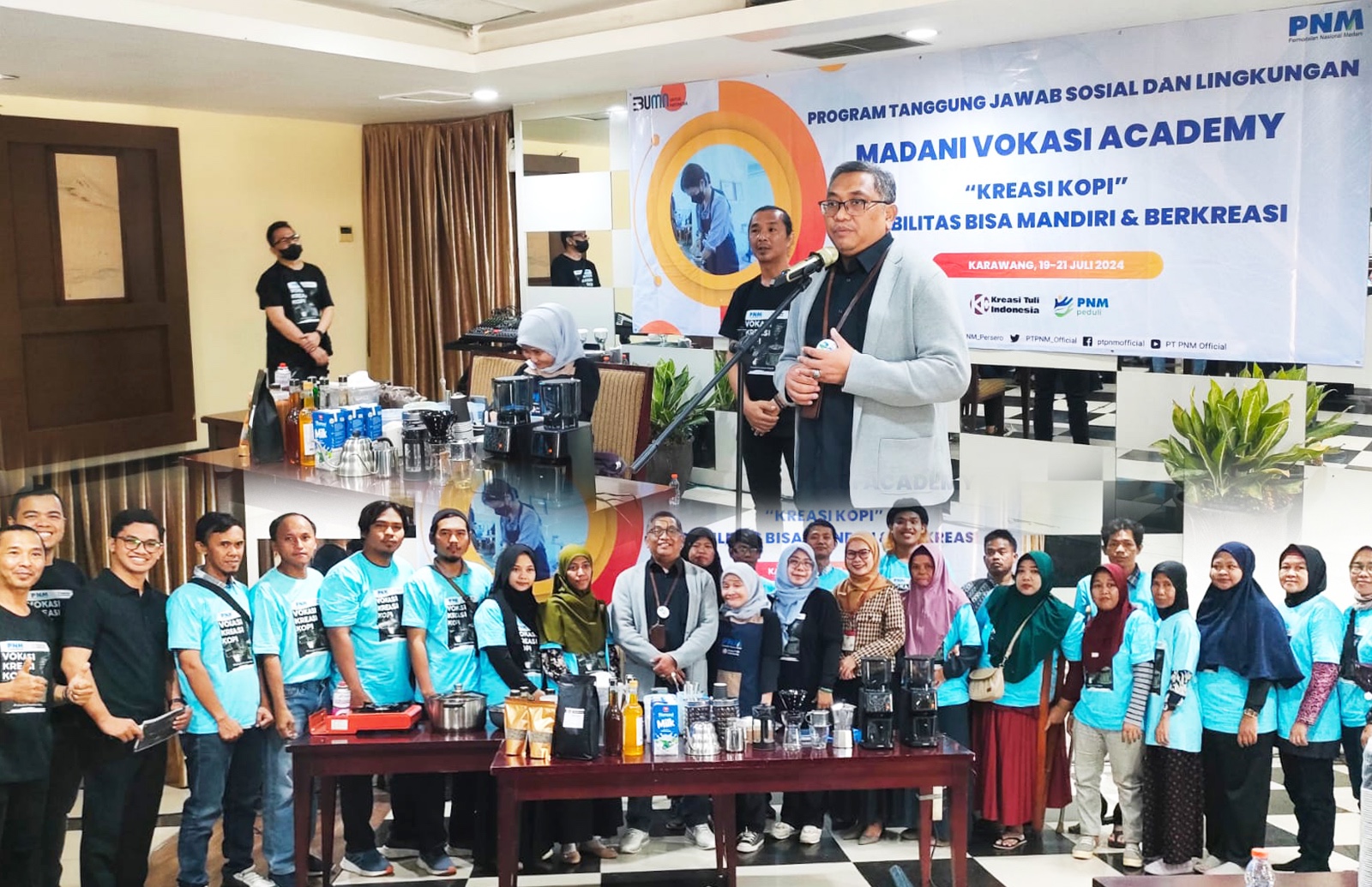 PNM Latih Disabilitas Kreasikan Kopi Lewat Madani Vokasi Academy