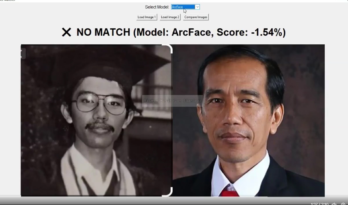 Utak-utik Deep Face Macther Netizen Bikin Melongo, Perbandingan Skor Foto Wisuda Jokowi Bisa -1.45 persen