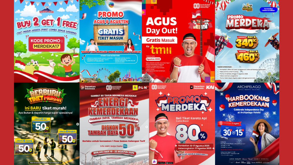 10 Daftar Promo HUT ke-80 RI: Hotel, Tiket Pesawat, hingga Tempat Wisata