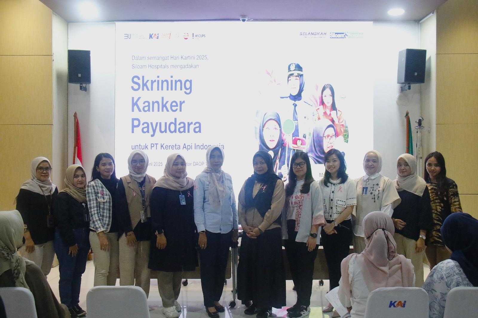 Dalam Rangka Hari Kartini, KAI Daop 1 Lakukan Skrinning Kanker Payudara bagi Para Pekerja Wanita