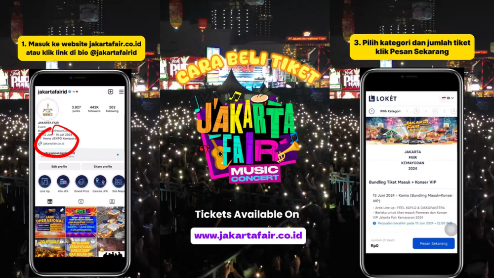 Link dan Cara Beli Tiket Jakarta Fair 2024 di JIExpo Kemayoran, Cek di Sini!