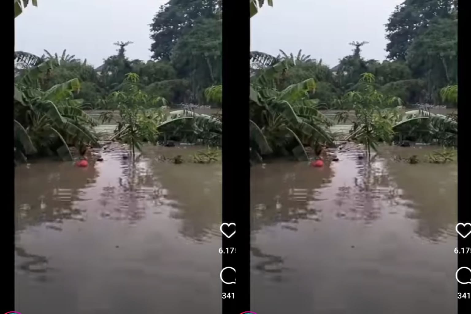 Hujan Deras Semalaman, Perkampungan di Bantaran Kali Bekasi Terendam Banjir