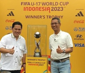 Tiba di Jakarta, Trofi Piala Dunia U-17 Dipamerkan di CFD