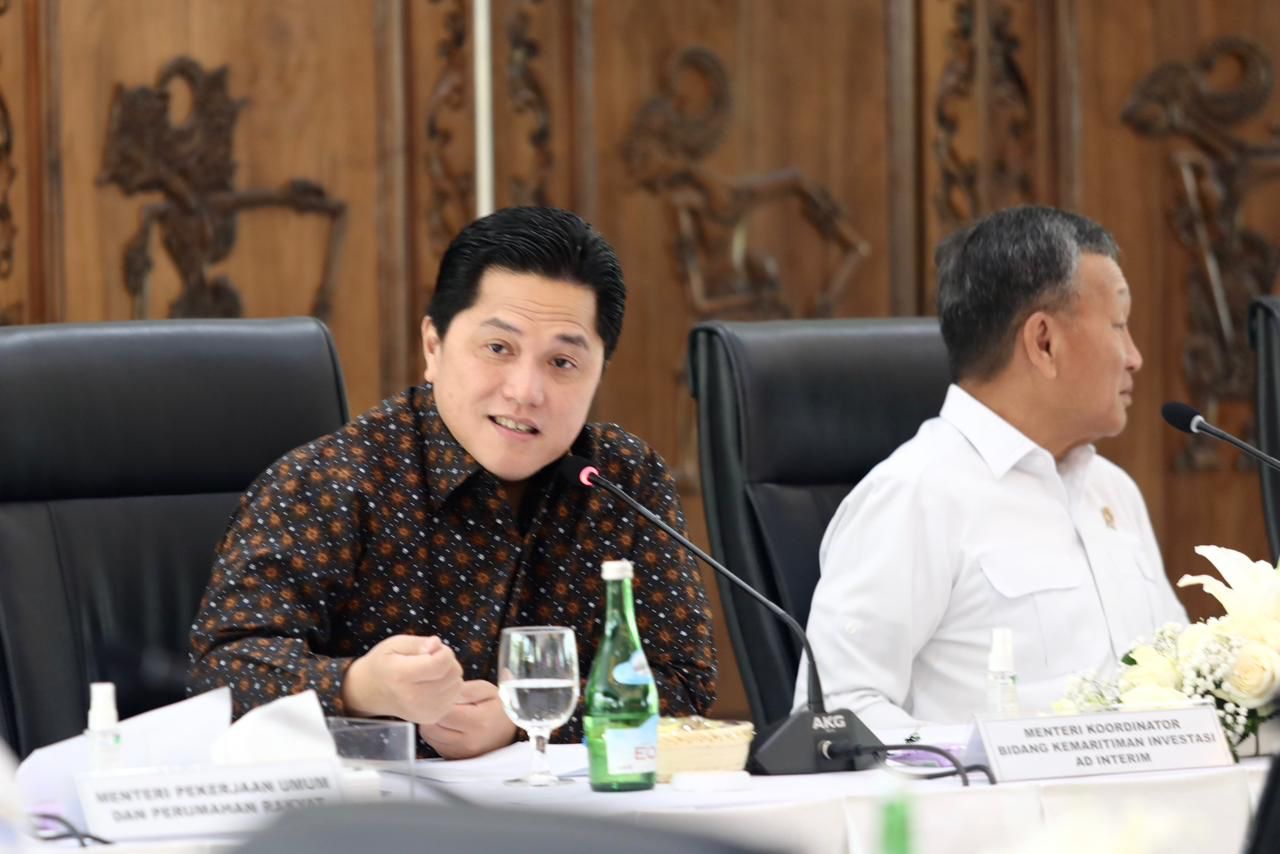 Erick Thohir Jadi Menko Marves Ad Interim Gantikan Luhut, Pimpin Rapat Koordinasi 7 Kementerian