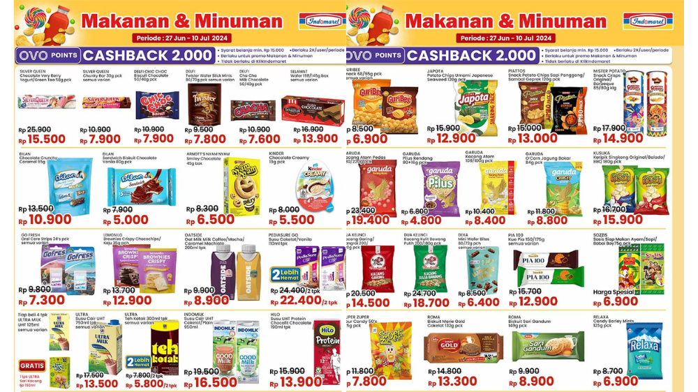 SERBU! Katalog Promo Indomaret Spesial Liburan 6 Juli 2024, Aneka Snack Mulai Rp5 Ribuan Aja