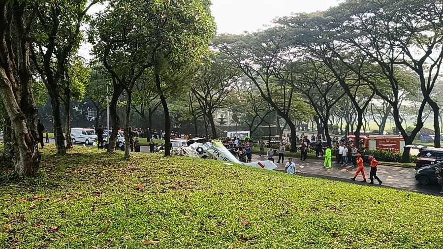 3 Orang Tewas Akibat Pesawat Latih Jatuh di BSD