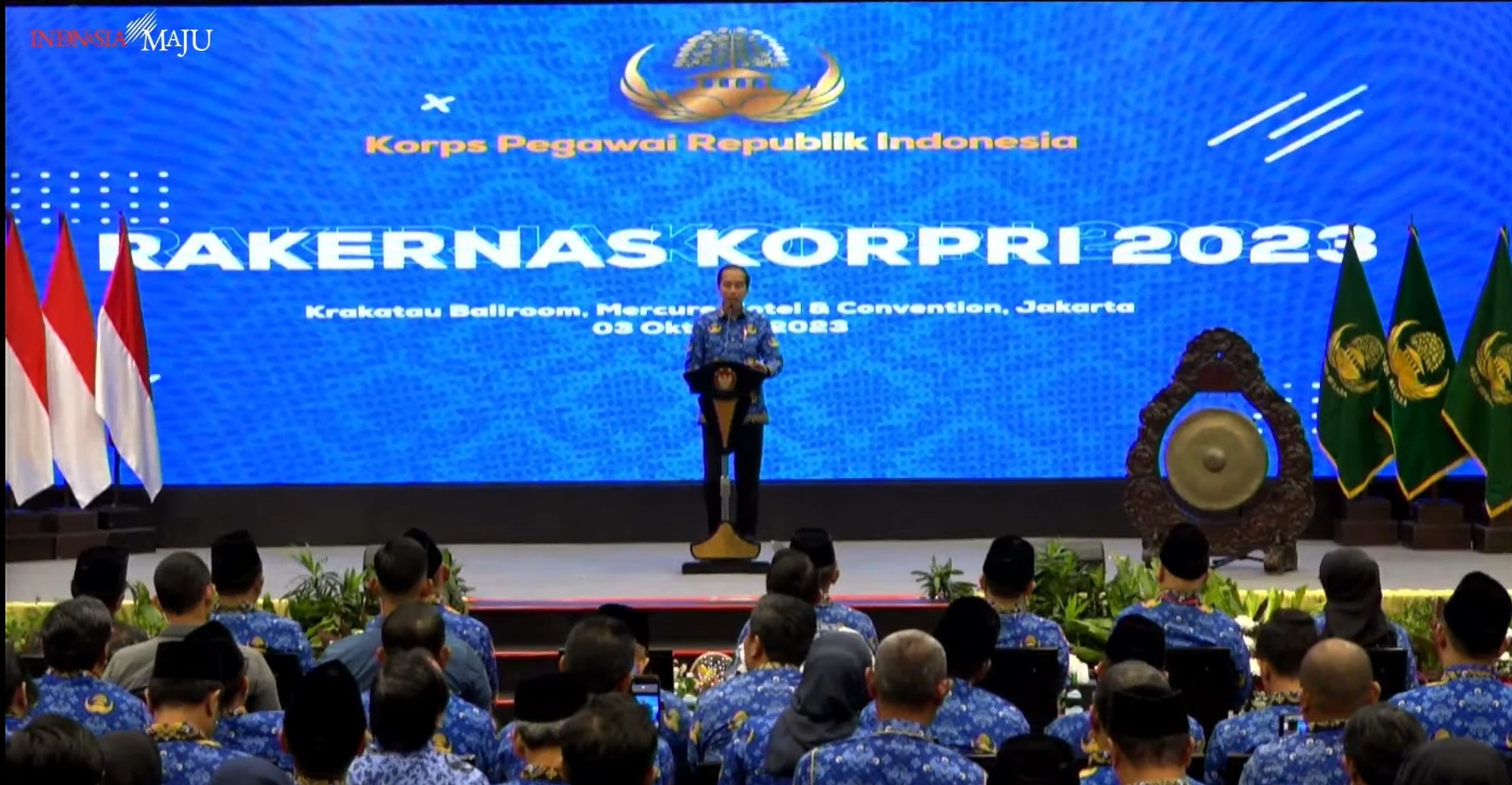 Buka Rakornas KORPRI, Jokowi: Presiden Tiga Periode ke Depan Tentukan Indonesia Jadi Negara Maju