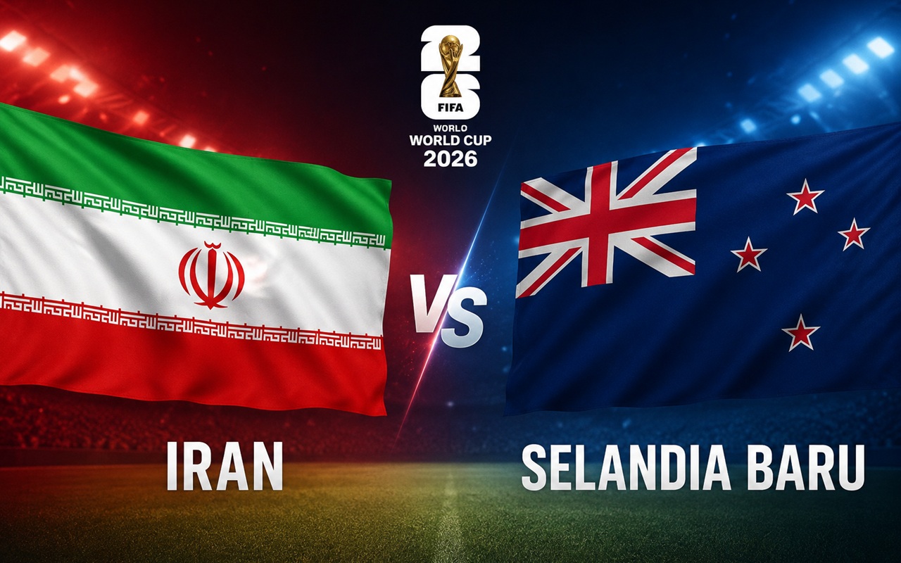 Link Live Streaming Iran vs Selandia Baru Grup G Piala Dunia 2026, KickOFF: 08.00 WIB