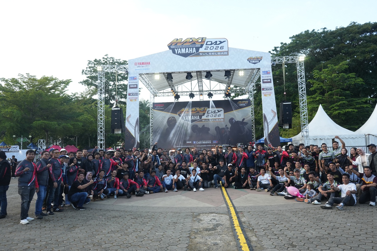 MAXi Yamaha Day 2026 Sukses Guncang Bone, Semangat 'More Than Ride' Jadi Magnet