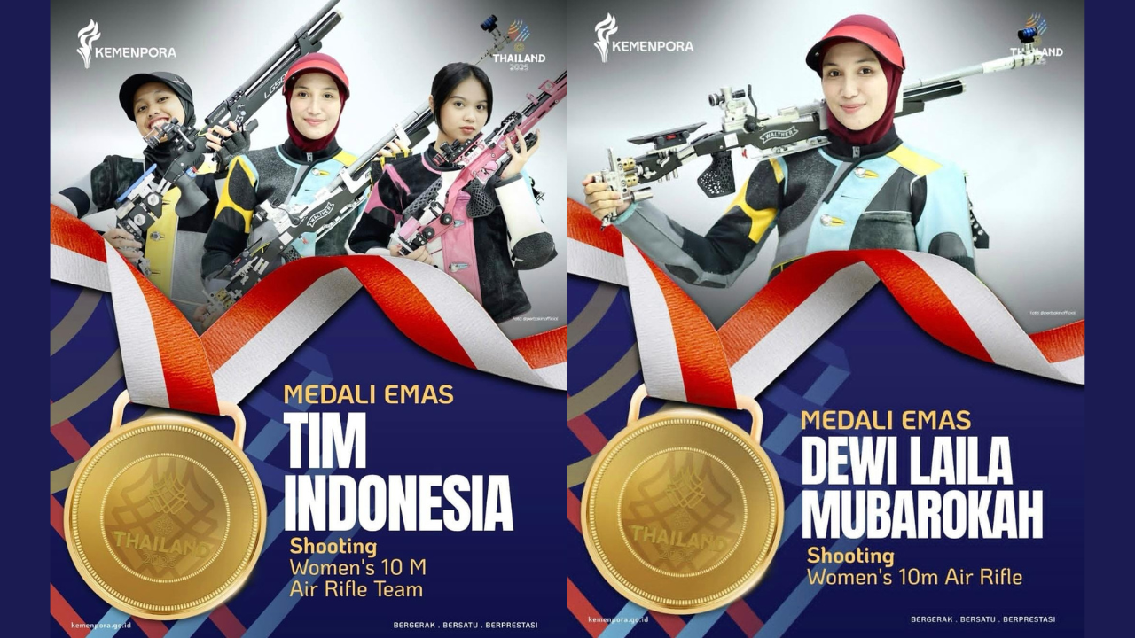 UPDATE! Klasemen Medali SEA Games 2025 Sore ini, Indonesia Raih 2 Emas Lewat Cabor Menembak