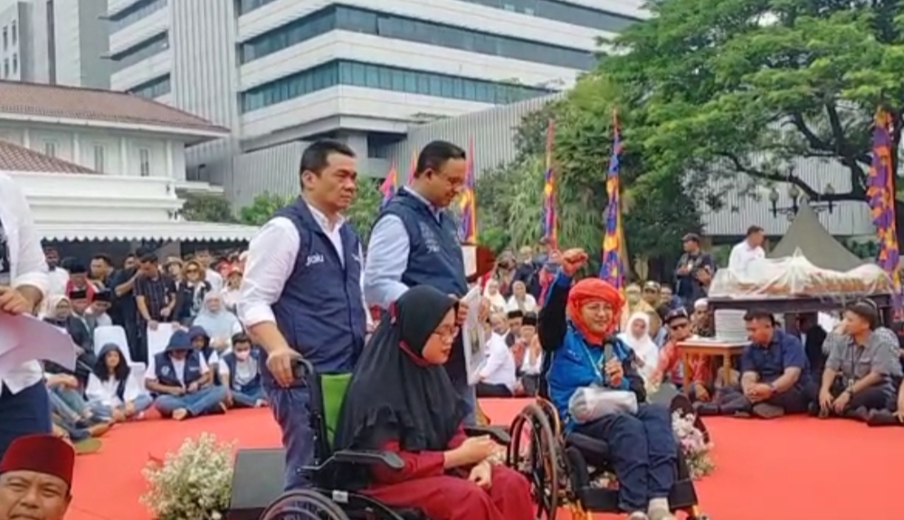 Hari Terakhir Anies Jabat Gubernur, Kaum Disabilitas Sampaikan Terima Kasih