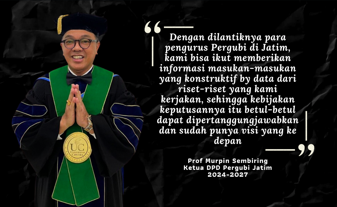 Sah! Prof Murpin Jadi 'Nakhoda' DPD Persatuan Guru Besar Indonesia Jatim