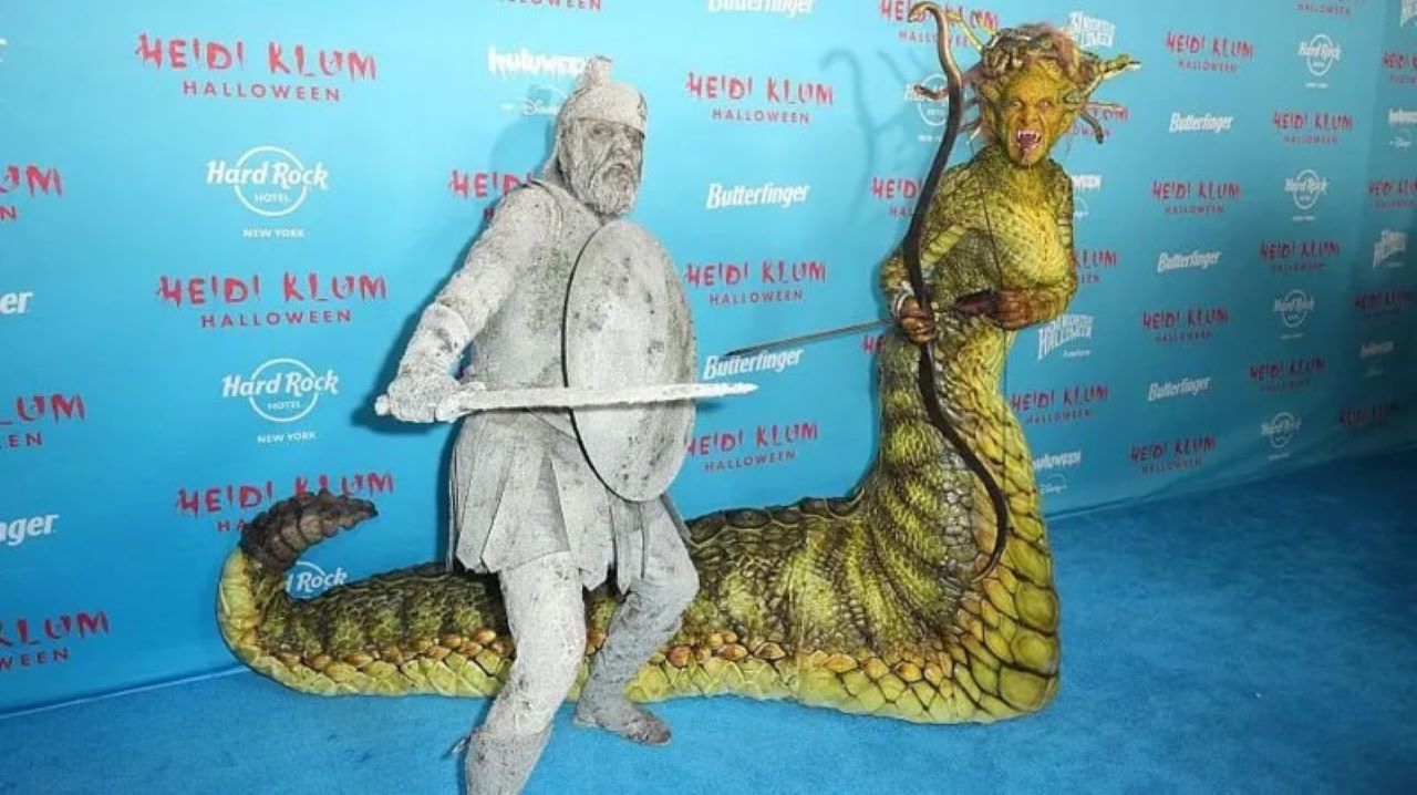 Heidiween, Pesta Halloween Tahunan Heidi Klum dan Tom Kaulitz: Jadi Medusa dan Manusia Batu
