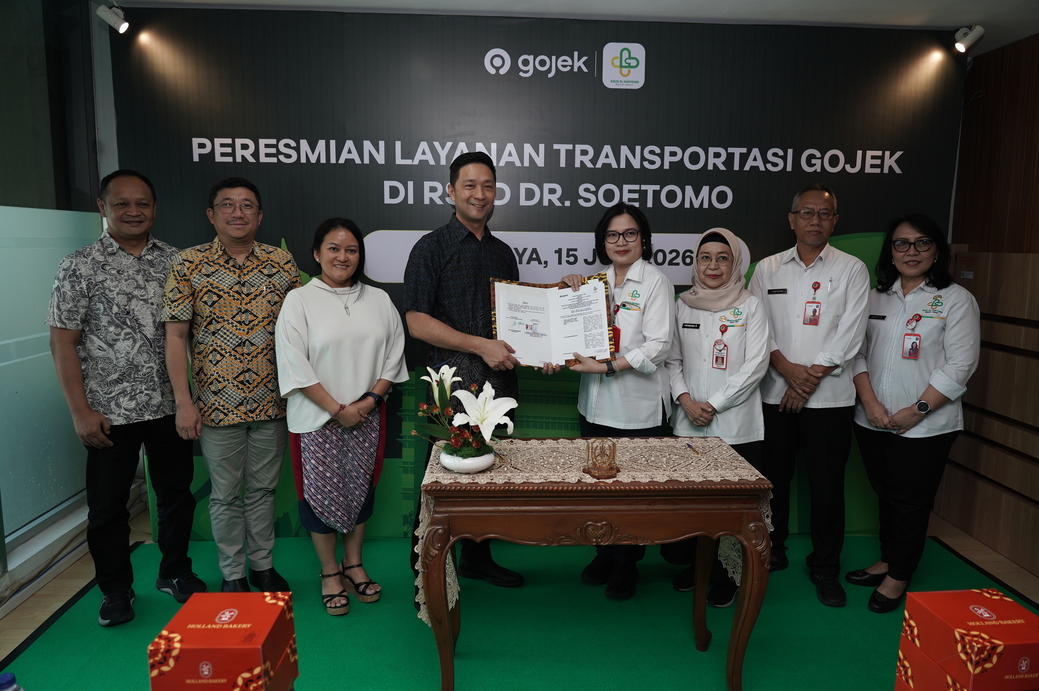 Gojek Resmi Hadir di RSUD Dr. Soetomo, Permudah Mobilitas Pasien hingga Pengunjung