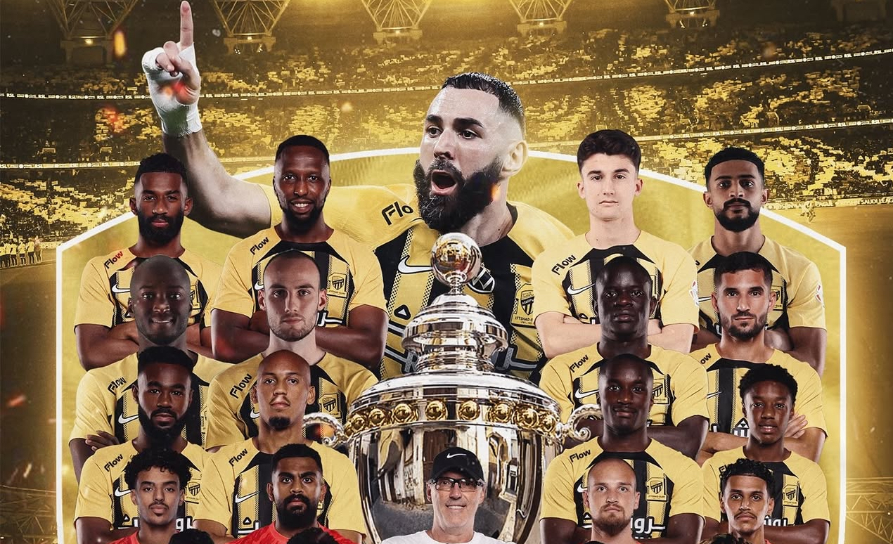 Karim Benzema Rayakan Gelar Juara Bersama Al Ittihad di Liga Pro Saudi, Cristiano Ronaldo Gigit Jari