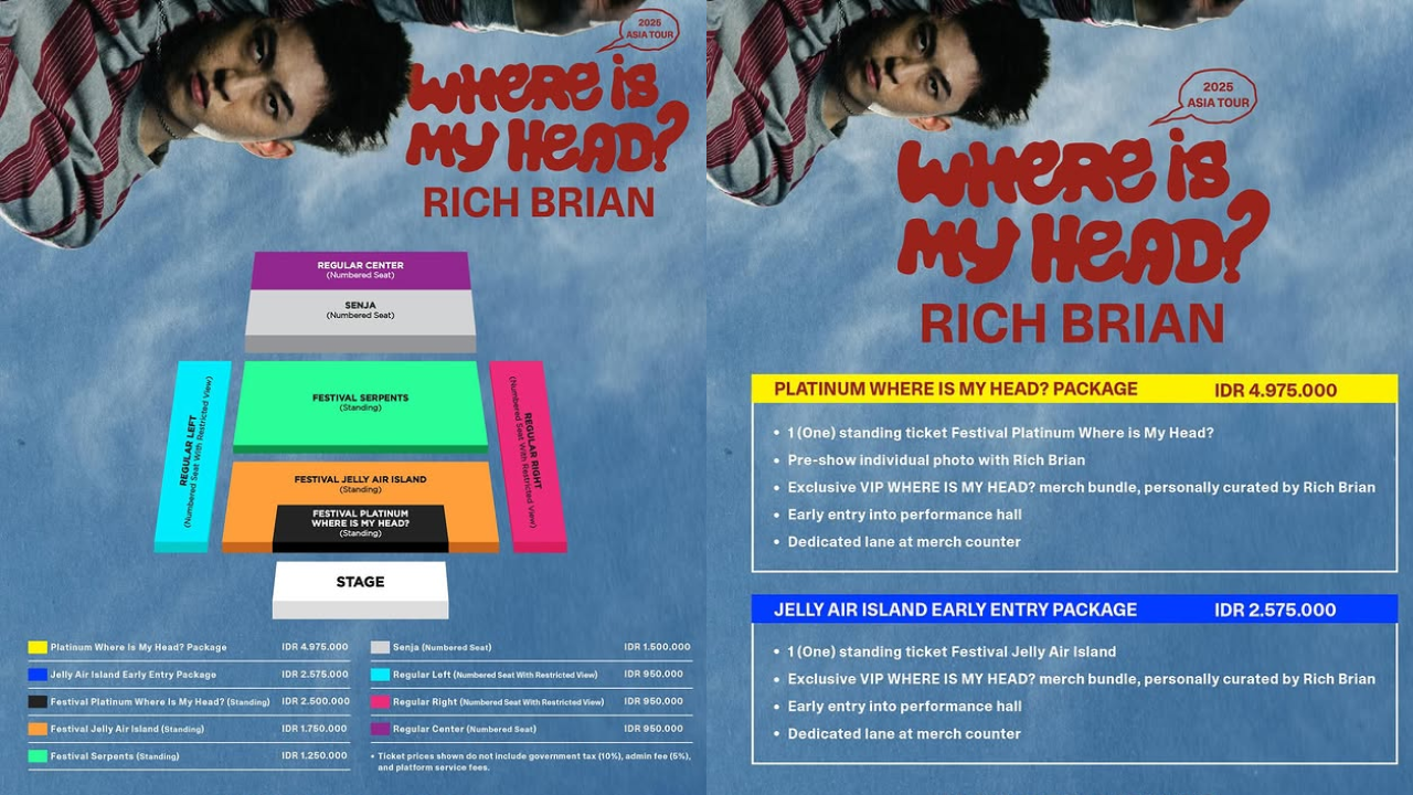 Harga Tiket Konser Rich Brian di Jakarta 2025, Paling Murah Rp950 Ribu