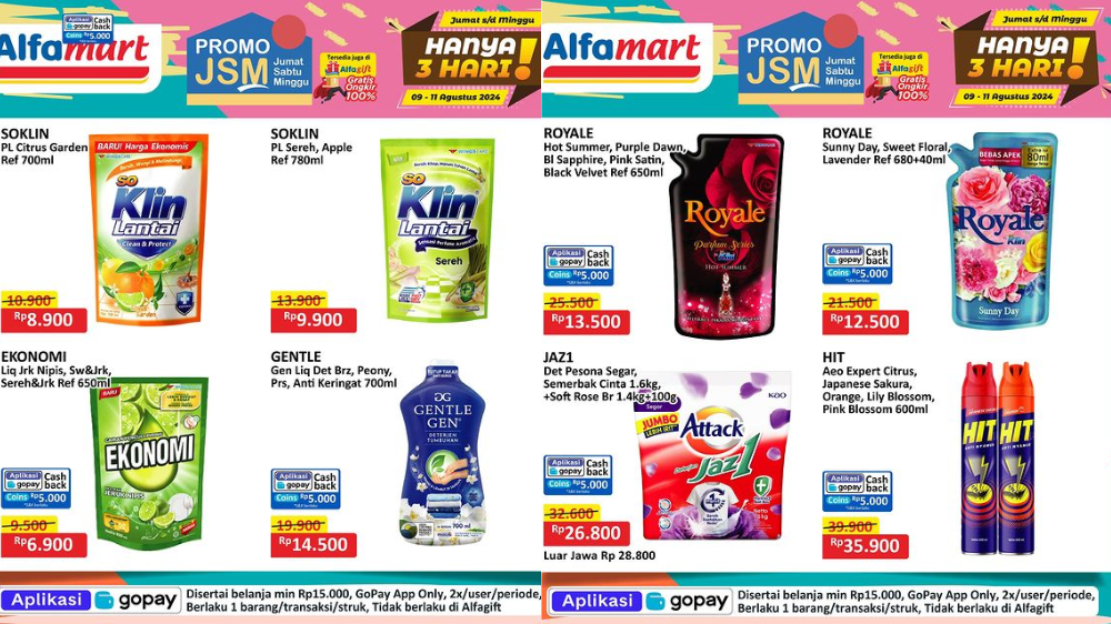 Katalog Promo Alfamart Hari Ini 11 Agustus 2024, Sabun Cuci Piring Mulai Rp6 Ribuan