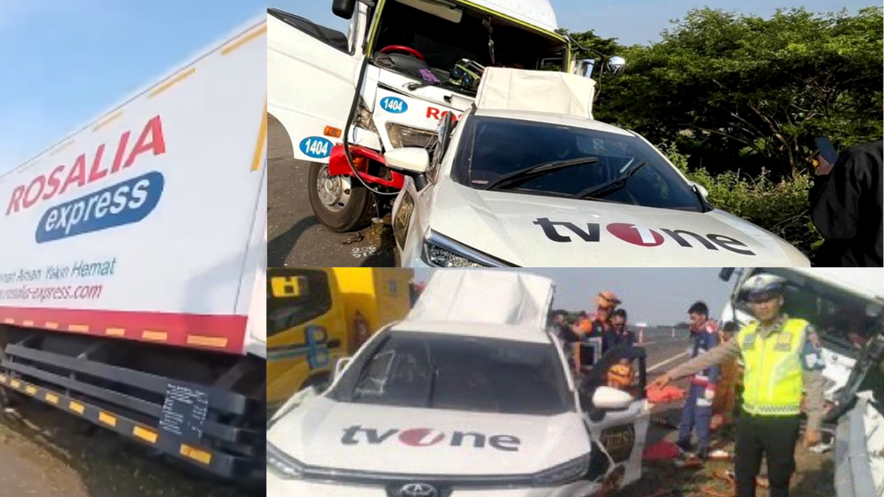 Kronologi Truk Rosalia Express Tabrak Mobil TV One dalam Kecelakaan Maut di Tol Pemalang, 3 Tewas