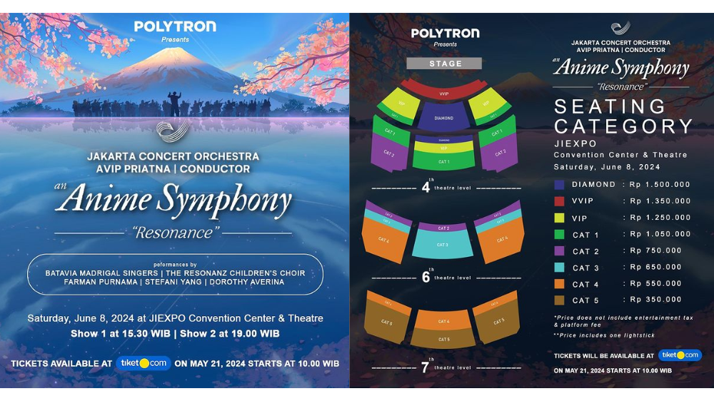 Tiket Konser Orksetra An Anime Symphony: Resonance 2024 di JIExpo Dibuka Hari Ini Pukul 10.00 WIB, Buruan War!