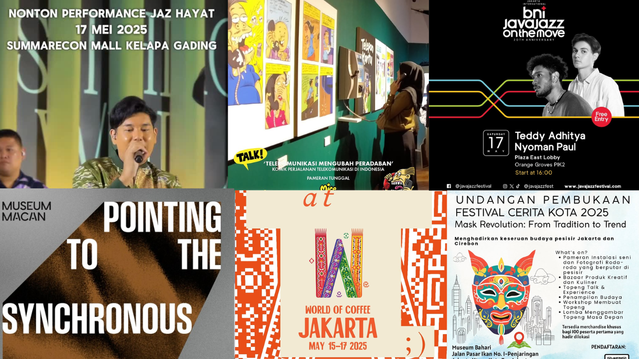 10 Event Jakarta Akhir Pekan 17-18 Mei 2025, Banyak Konser dan Pameran Gratis untuk Hiburan