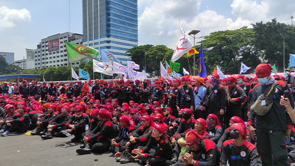 Tiga Tuntutan Dari Partai Buruh dan KSPI Saat Gelar Aksi di DPR RI, Kenaikan Upah Salah Satunya