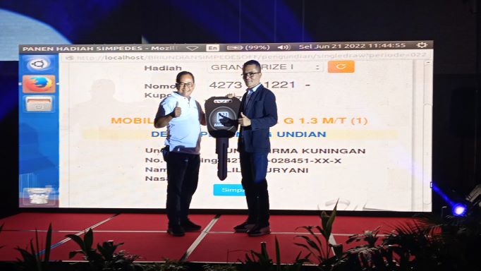 BRI Cabang Kuningan Tebar Undian Panen Hadiah Simpedes, Ini Pemenang Mobil Avanza