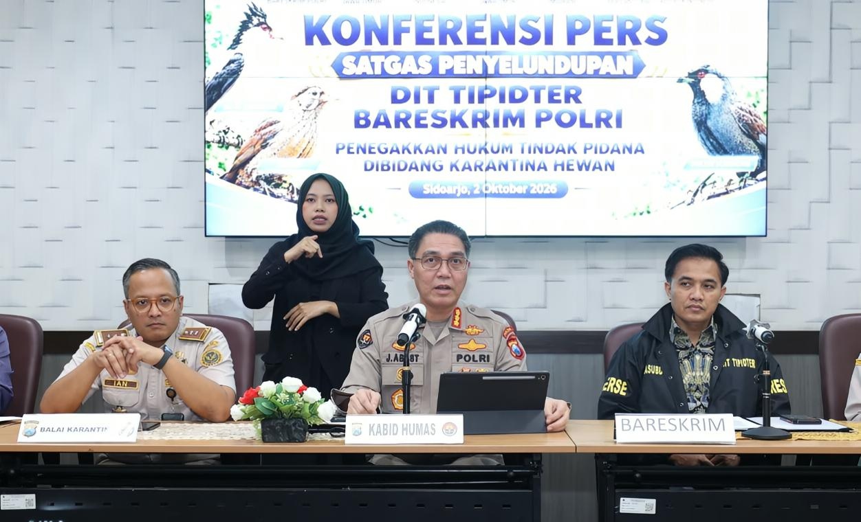 2 WNA Vietnam Jadi Tersangka, Bareskrim Amankan 3.394 Burung di Sidoarjo