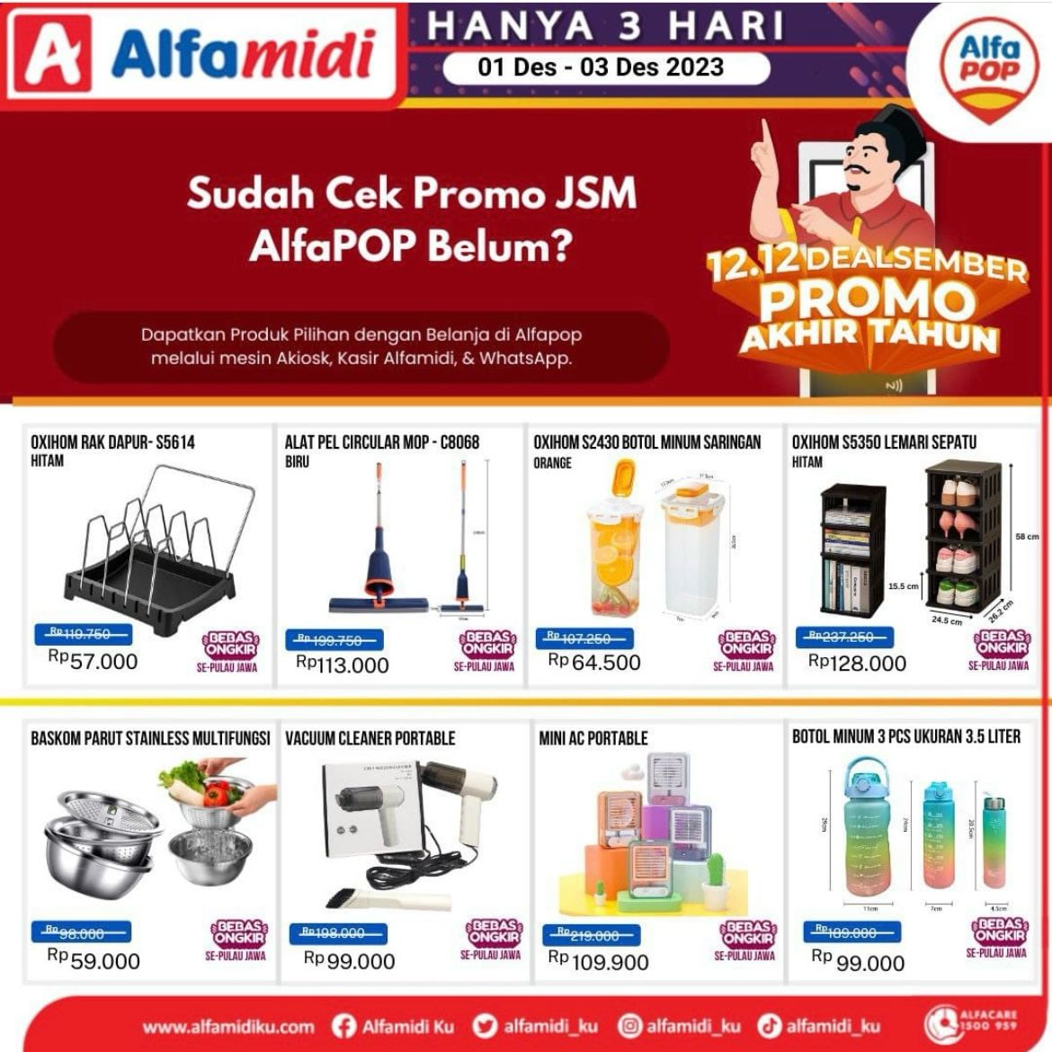 Katalog Promo JSM Alfapop 1-3 Desember 2023, Peralatan Rumah dan Elektronik Diskon hingga Separuh Harga!