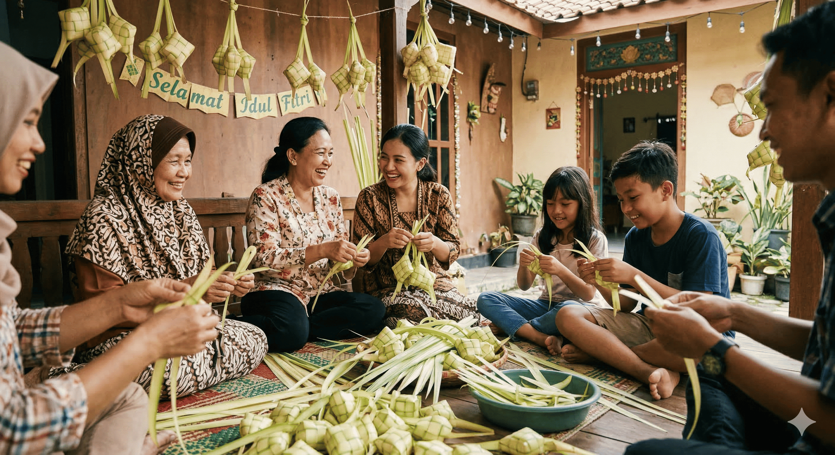 Cara Mudah Menganyam Ketupat Lebaran Sendiri di Rumah, Praktis dan Anti Gagal!