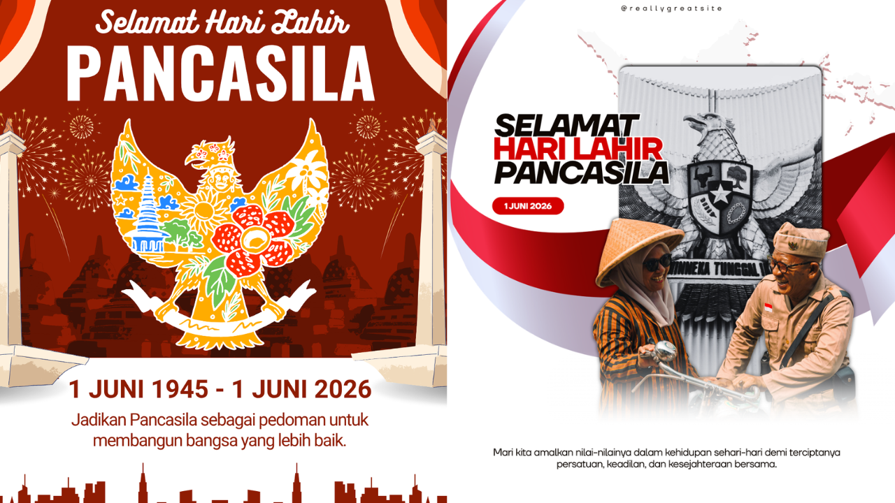 30 Kartu Ucapan Hari Lahir Pancasila 2026 Terbaru dan Gratis, Bagikan Momen Semangat Nasionalisme