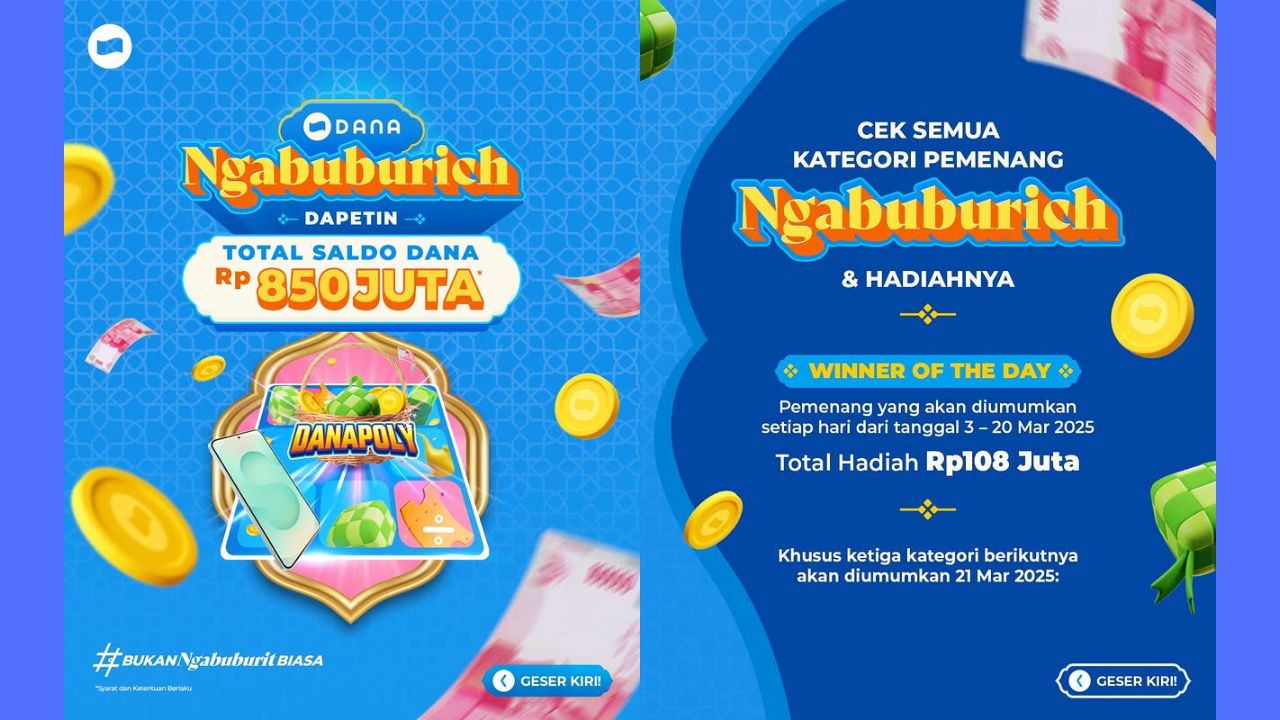 GOKIL! Ngabuburit Main DANAPoly Bisa Dapat Saldo DANA Gratis Total Hadiah Rp850 Juta, Cek Cara Mainnya