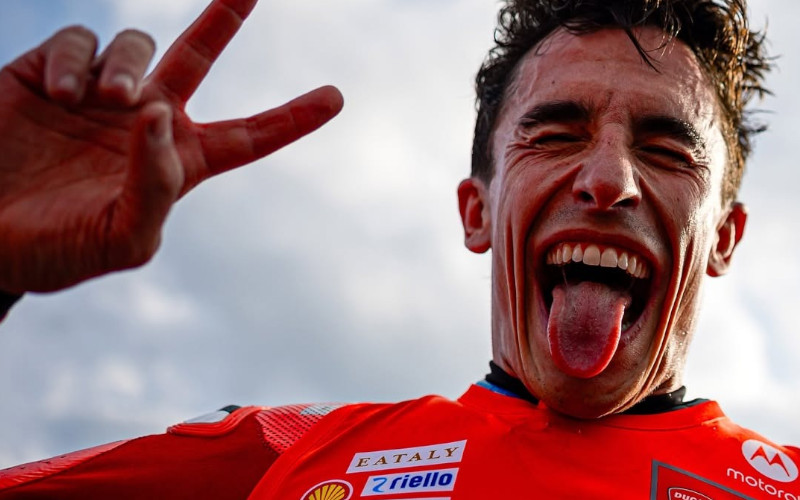 Drama Kelabu di Motegi Bikin Marc Marquez Ketakutan: Gara-gara Motor Pecco Bagnaia Nyaris Bocor Oli