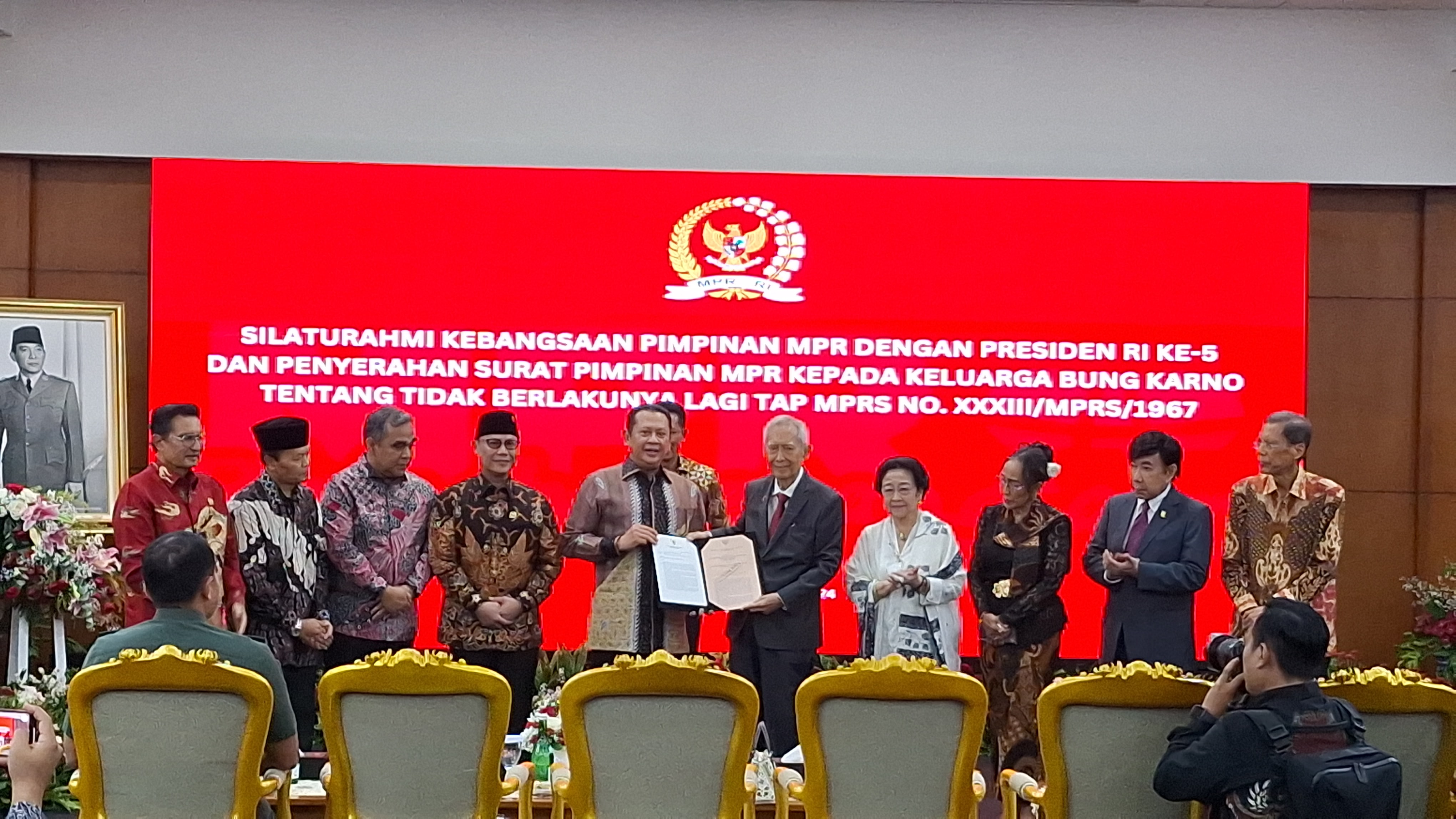 MPR RI Cabut Tiga TAP MPR Tentang Soekarno, Soeharto, dan Abdurrahman Wahid dalam Sidang Akhir Periode 2019-2024