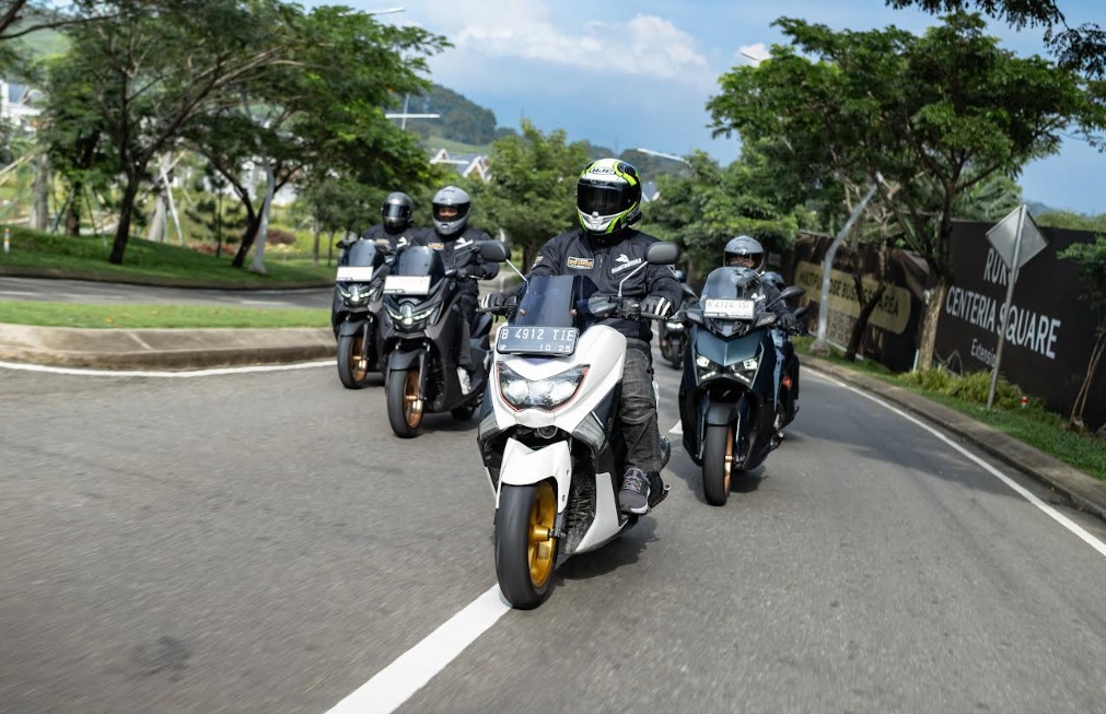 Komunitas Wartawan Pemakai Nmax ikut Rayakan 1 Dekade Nmax ke Ciwidei