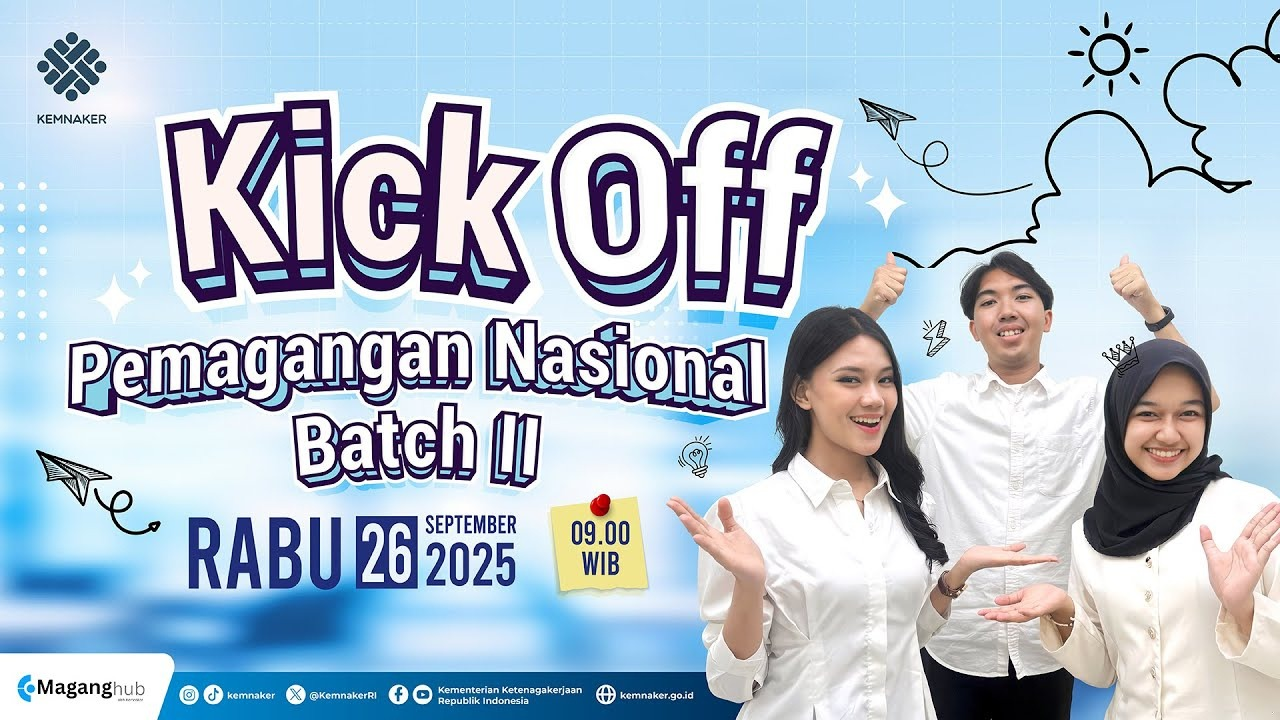 Link Live Streaming Kick Off Pemagangan Nasional Batch II Hari Ini, Jangan sampai Ketinggalan!