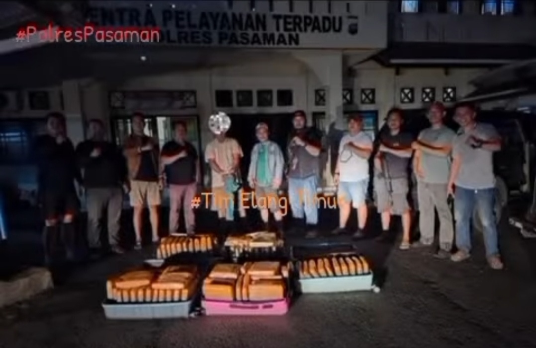 Polisi Bekuk Penyelundupan Ganja 1 kwintal