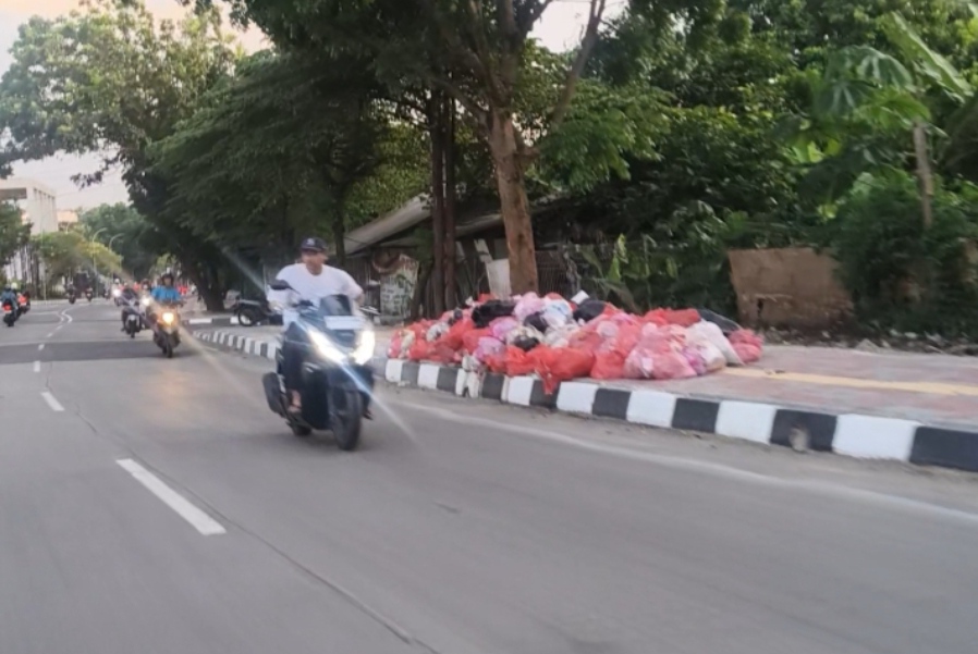 TPA Cipeucang Ditutup, Tumpukan Sampah Terlihat di Pinggir Jalan Tangsel