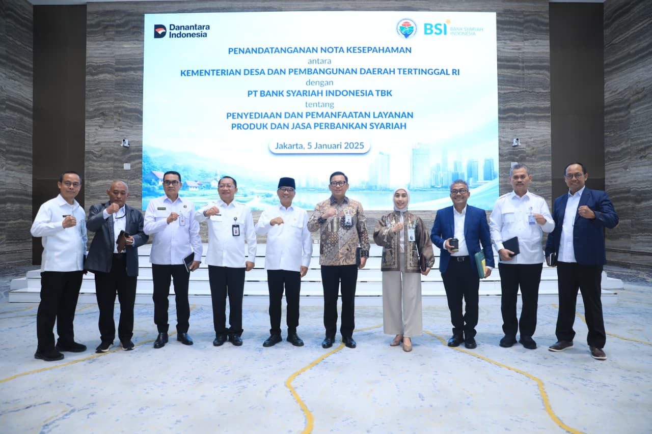 Perkuat Ekonomi di Desa, Mendes Yandri Gandeng Bank Syariah Indonesia