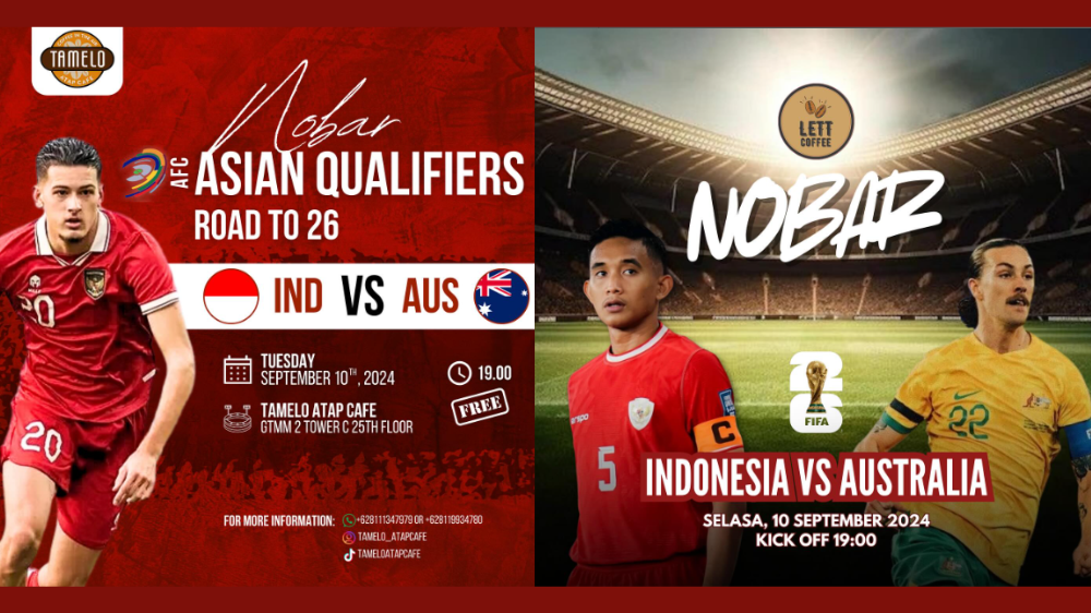 10 Lokasi Nobar Timnas Indonesia vs Australia di Depok, Ayo Dukung Skuad Garuda!