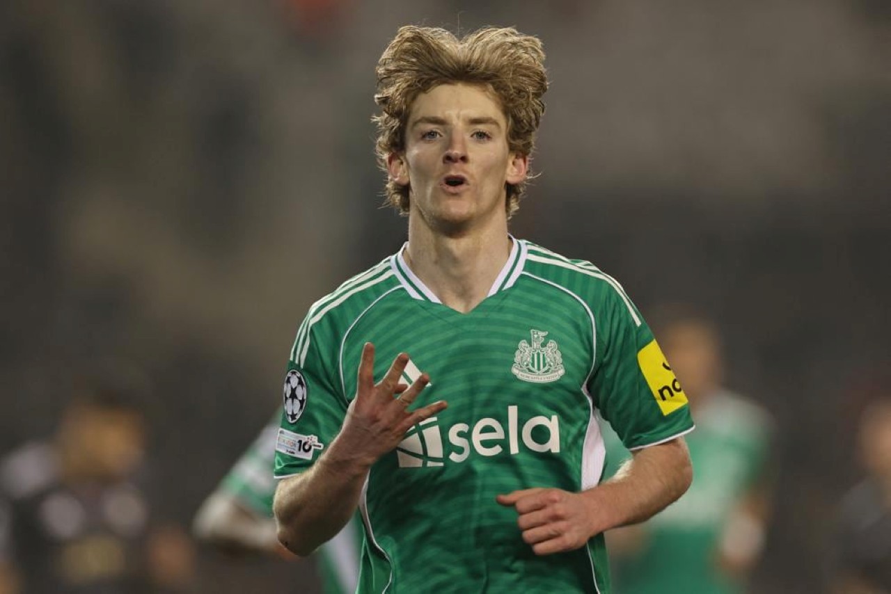 Cetak Quattrick, Anthony Gordon Samai Rekor Harry Kane di Liga Champions