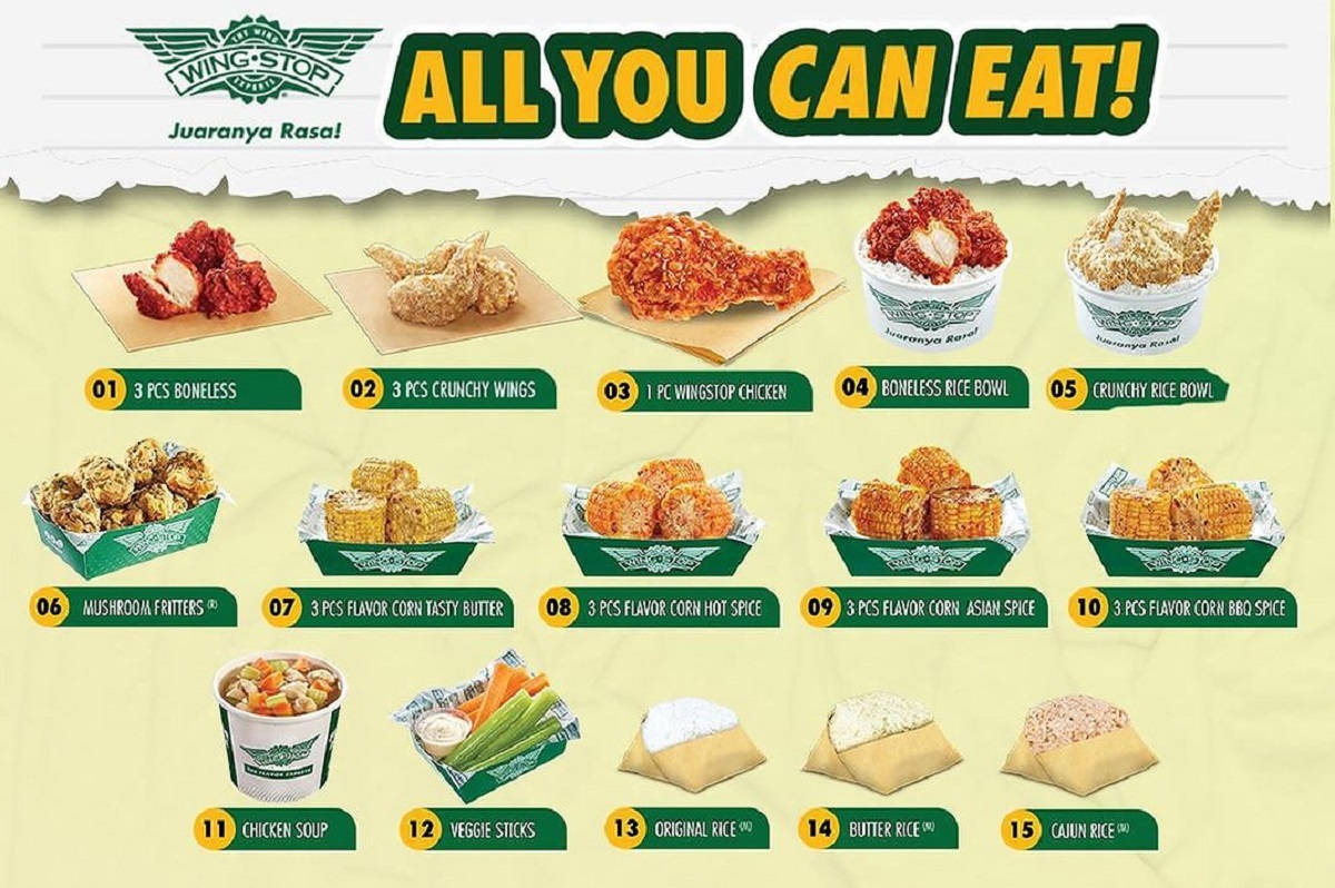 Promo All You Can Eat Wingstop Mulai dari Rp 70 Ribuan Aja, Ini Daftar Lokasi dan Syaratnya