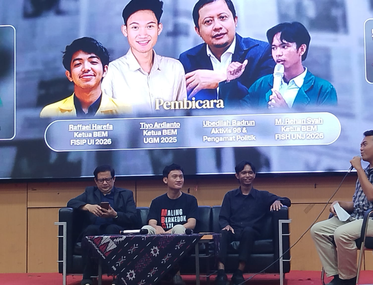 Diskusi Publik Bareng Ketua BEM UGM Tiyo Ardianto dan BEM FISH UNJ, UI Mendadak Tak Hadir