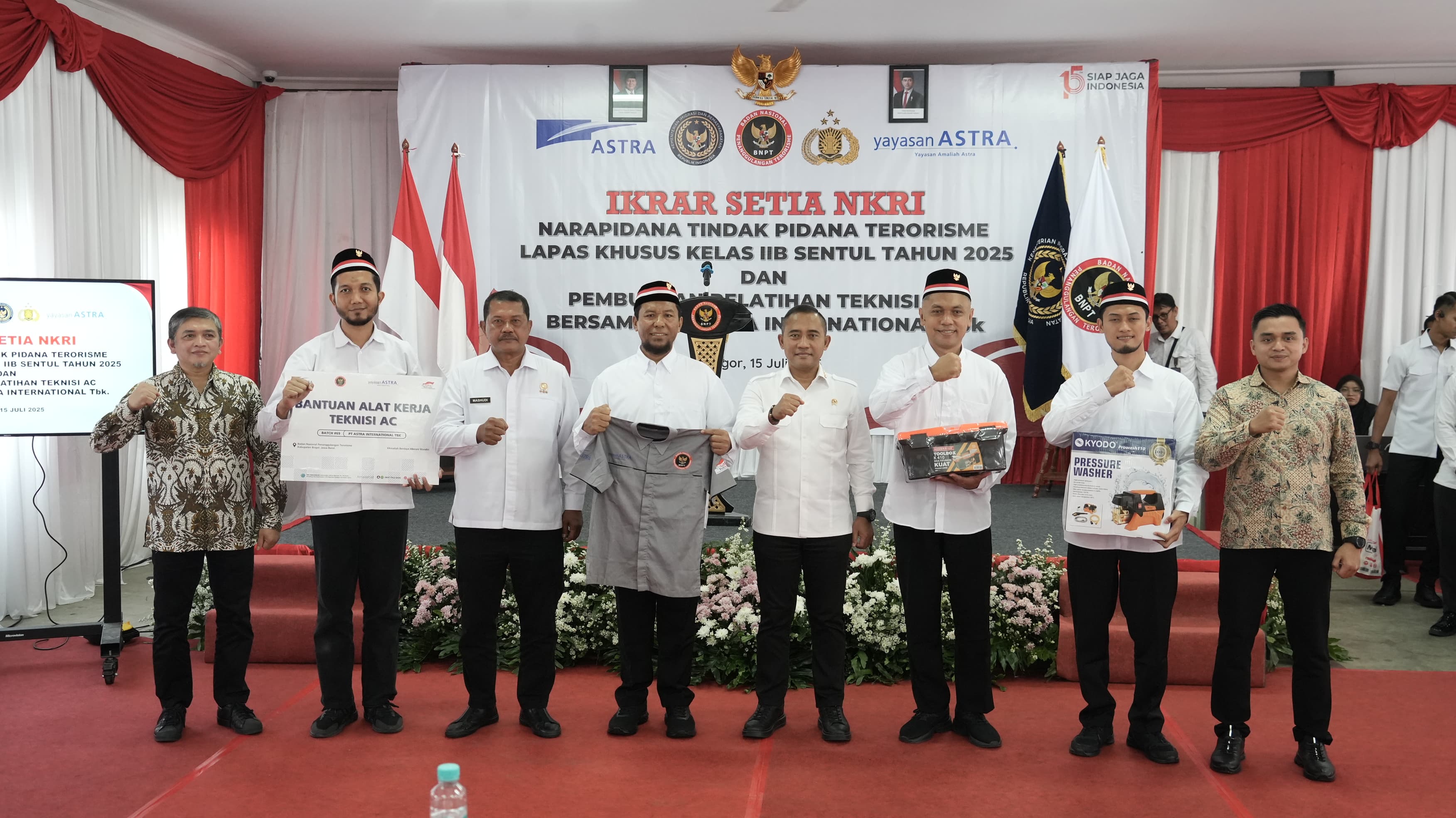 16 Napiter Lapas Khusus Sentul Ucapkan Ikrar Setia NKRI, Ditjenpas: Bukti Keberhasilan Pembinaan