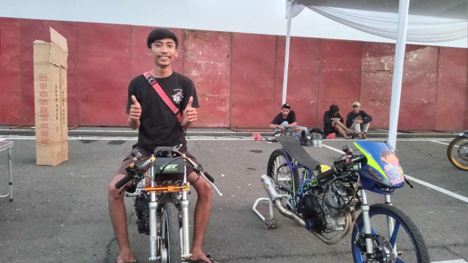 Gokil! Motor Dragbike Satria FU Rp 80 Juta Ini Turun di Street Race Polda Metro Jaya di Meikarta, Kencang Gak?