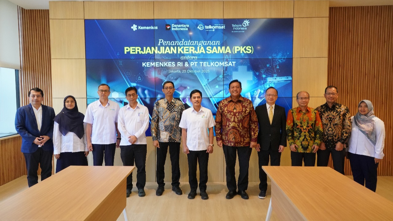 Telkomsat-Kemenkes Jalin Kerja Sama, Dorong Pemerataan dan Digitalisasi Layanan Kesehatan berbasis AI 