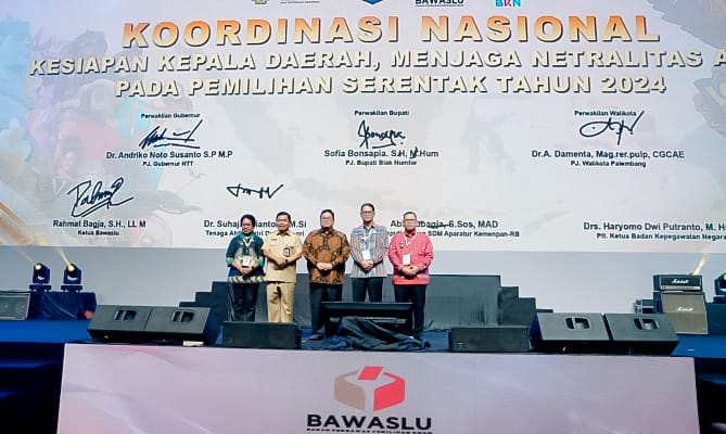 Gelar Rapat Koordinasi Nasional, Bawaslu Imbau Netralitas ASN selama Pilkada 2024