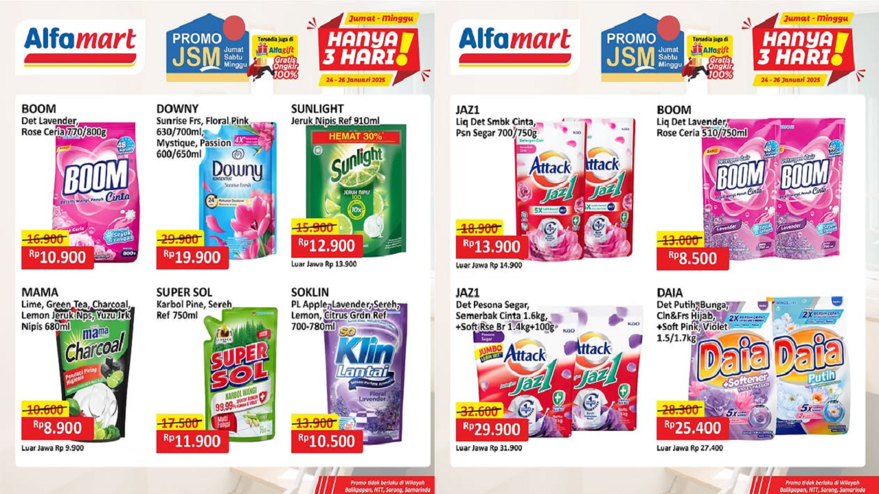 Promo JSM Alfamart Hari Ini 25 Januari 2025 Terbaru, Sabun Mama Lemon Rp8 Ribuan