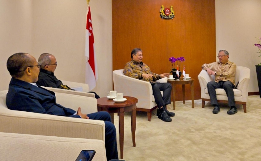 Menko Airlangga Bertemu DPM Gan Kim Yong, Ajak Singapura Pererat Hubungan Bilateral dan Perkuat Kerja Sama Ekonomi